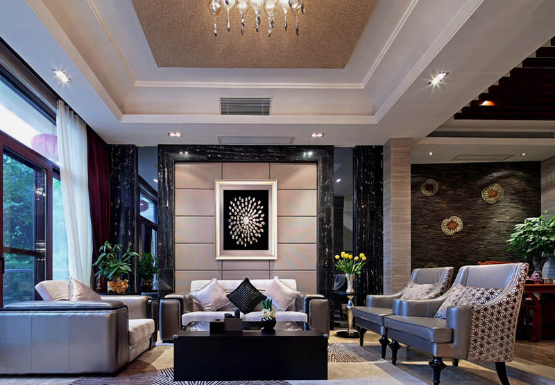 匠心筑夢(mèng)·奢享人生 紫蘋果國際設(shè)計(jì)2017年南寧別墅裝修效果圖案例賞析